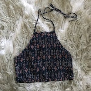 Hollister Smocked Halter Tank